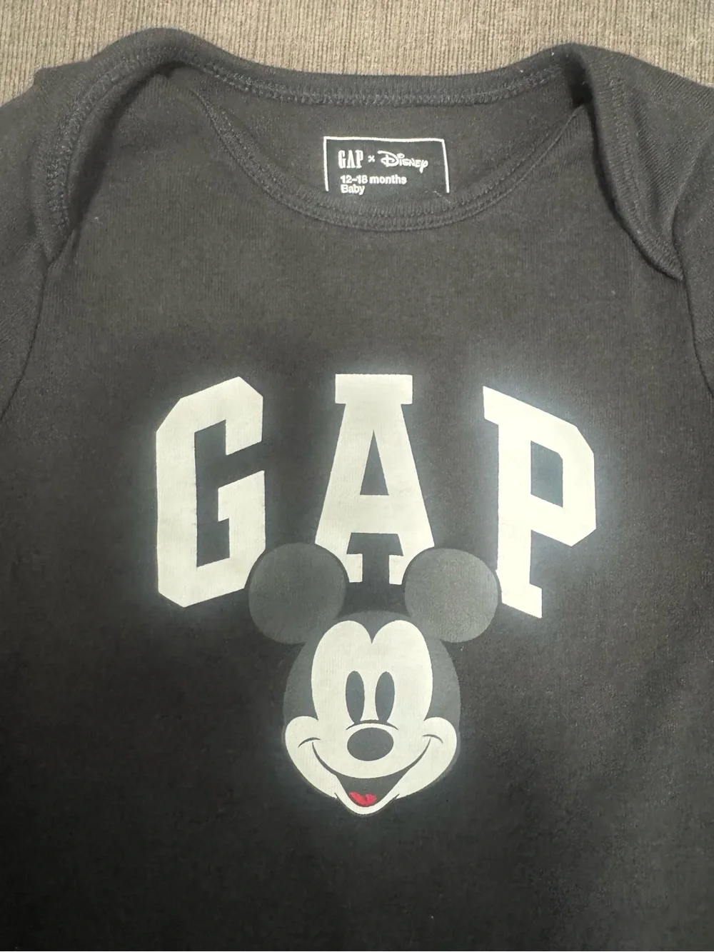 GAP x Disney Mickey Mouse Graphic Bodysuit and Joggers 12-18 months
